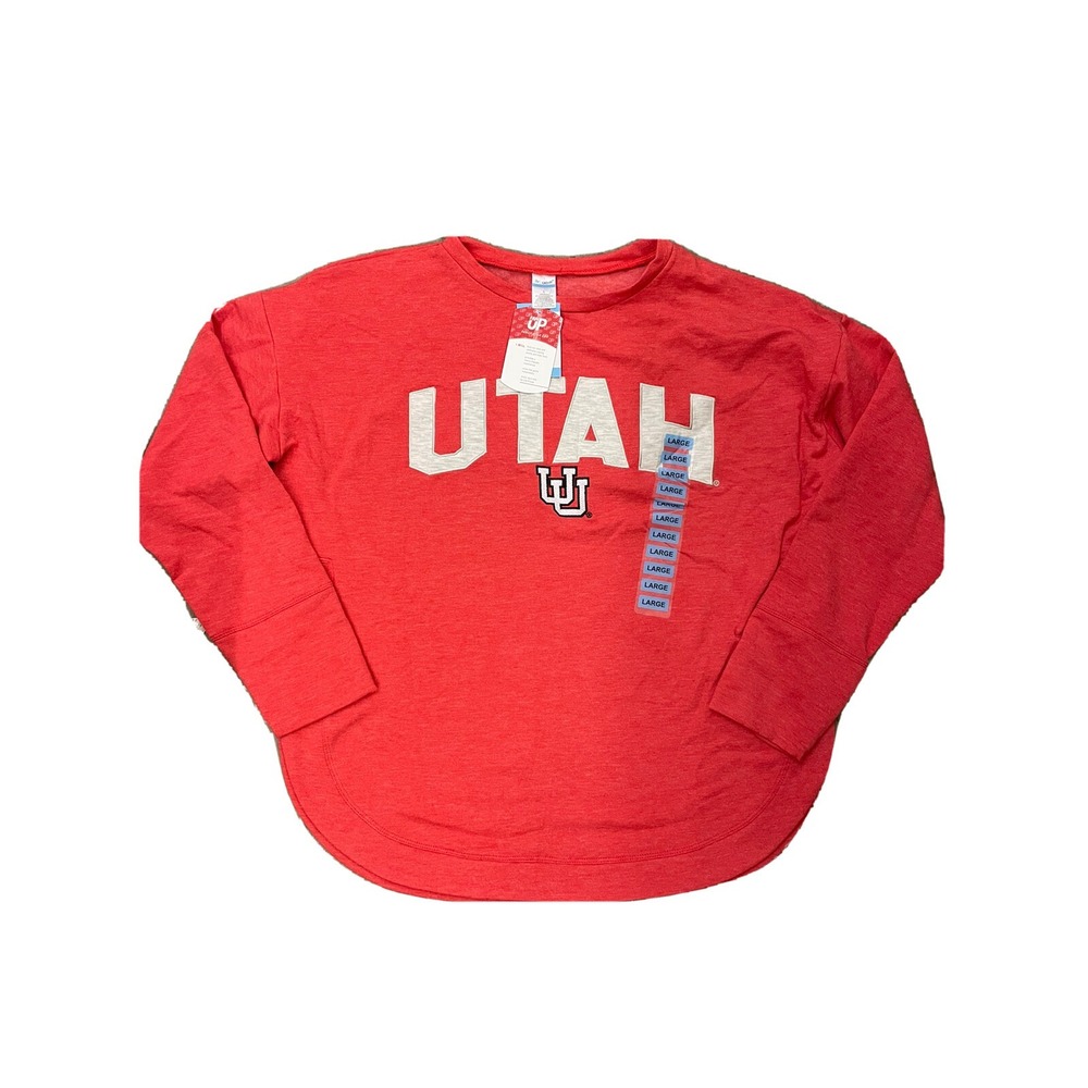 Liv Casual Ladies Crew‎ Neck Heather Red Utah Sweater Large